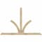 Ekena Millwork Richland Rough Sawn Timber Gable Bracket, Douglas Fir, 84"W x 56"H x 4"D x 4"F, 16/12 Pitch GBW084X56X0404RIC00RDF - alternate 1